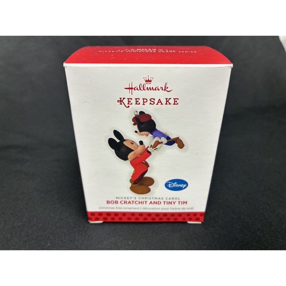 Hallmark Keepsake Bob Cratchit Tiny Tim Mickey's Christmas Carol Ornament 2013